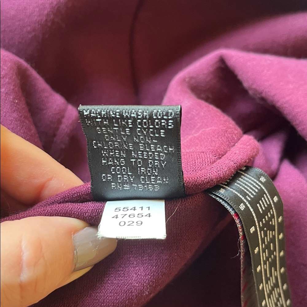 Plum zip front knit jacket - Picture 7 of 7